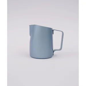 15oz Latte Art Pitcher with Round Spout in Silver Spruce