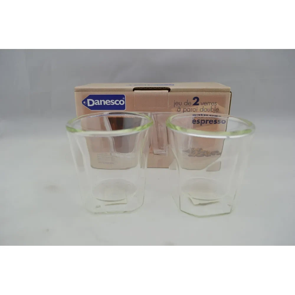 Danesco set of 2 double walled espresso glasses