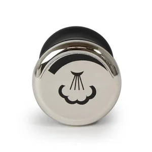 La Pavoni Steam Knob Black (Screw On) With Chrome End Cap
