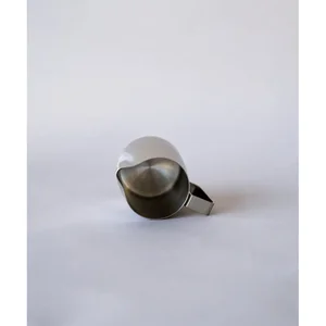 10oz WPM Latte Art Pitcher with Round Spout in Brushed Silver