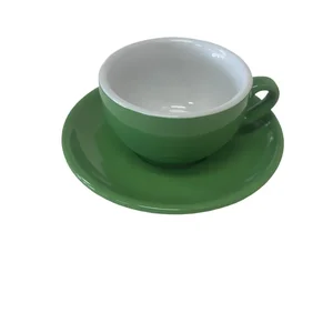 Palermo Green Cappuccino-Latte Cups, by Nuova Point, set of 6, Made in Italy!