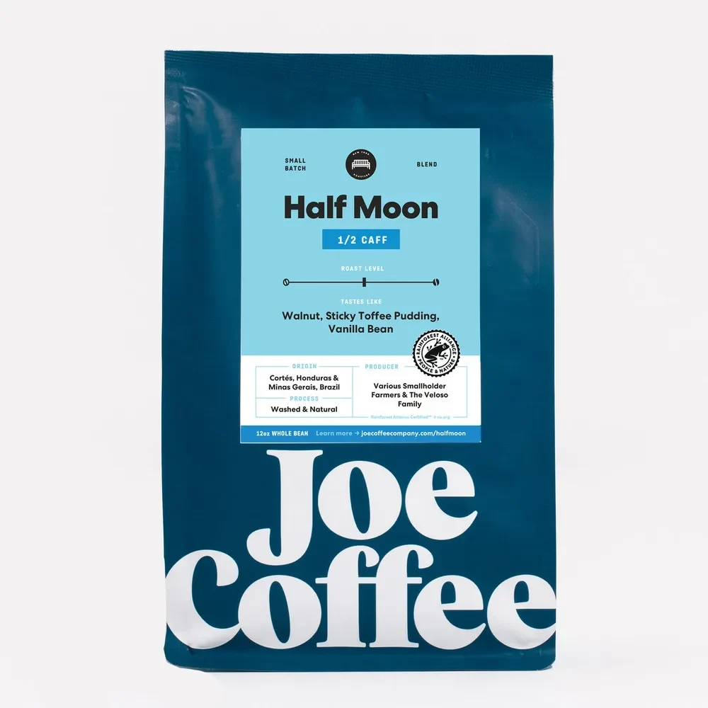 Half Moon Half Caff 12 oz