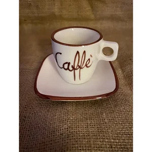 Set of 4 hand painted Espresso Cups | Italy