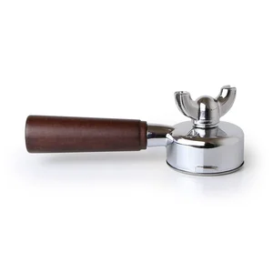 La Pavoni Lever Chrome Portafilter Wood Handle (New Group) - 395308