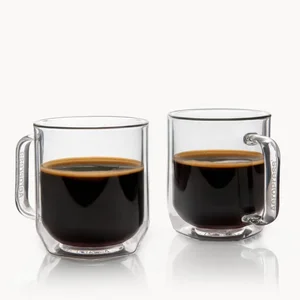 AeroPress Double Wall Glass Coffee Mug – 2 Pack