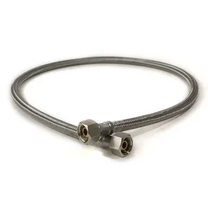 Stainless Braided Water Hose ø 3/8"x3/8"x1000mm