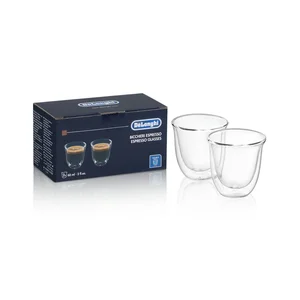 De’Longhi Espresso Cups, Double Wall Thermal Glasses, 2 oz, Set of 2 – DLSC310
