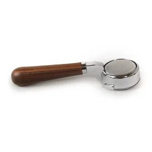 Gaggia Bottomless Portafilter Complete 21g Basket - Walnut Handle